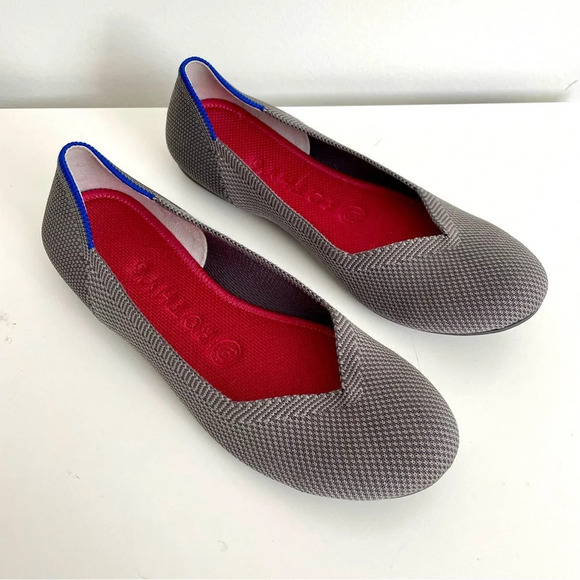 Rothy's Shoes - Rothy’s The Flat in Charcoal Knit  Round Toe Slip On Size 7